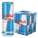 Red Bull Sugar Free Energy Drink, 12 Fl Oz, 4 Ct - Water Butlers