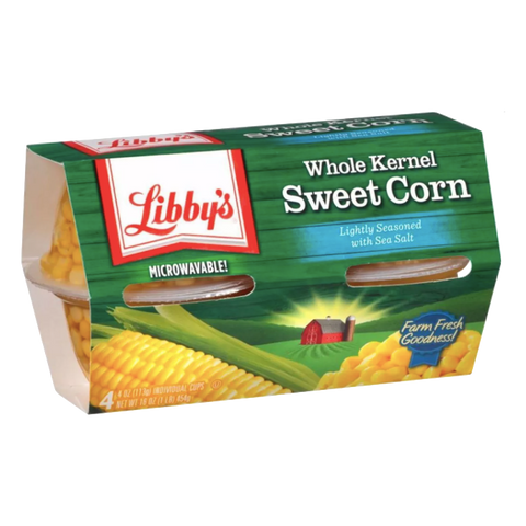 Libby's microwavable vegetables, Sweet Corn, 4Ct - Water Butlers