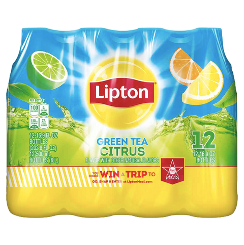 Lipton Citrus Iced Tea, 12 Count - Water Butlers