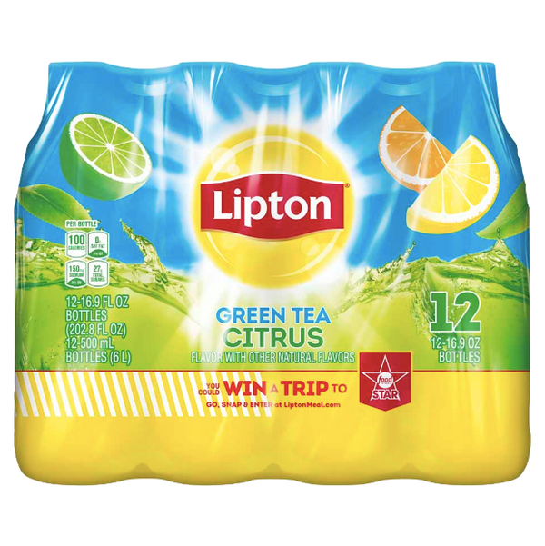Lipton Citrus Iced Tea, 12 Count - Water Butlers