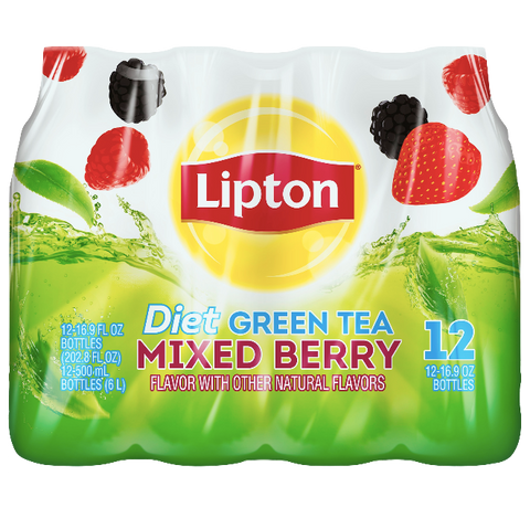 Lipton Diet Mixed Berry Iced Tea, 12 Count - Water Butlers