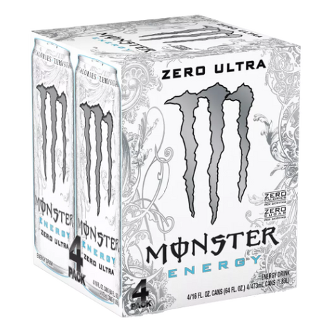 Monster Energy Zero Ultra, 4 Ct - Water Butlers