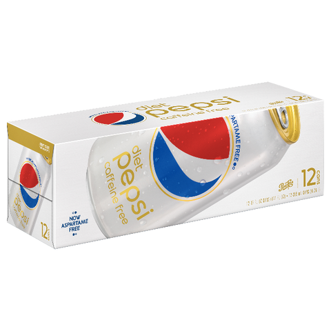 Diet Pepsi Caffeine Free 12 fl oz, 12 Pack - Water Butlers