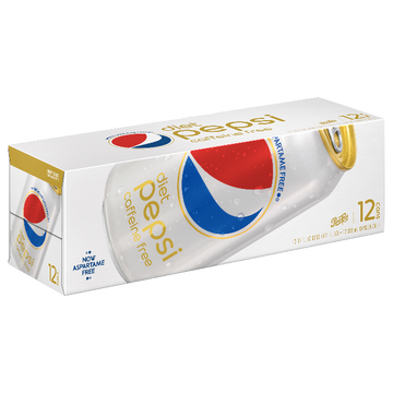 Diet Pepsi Caffeine Free Soda 12 fl oz, 12 Pack