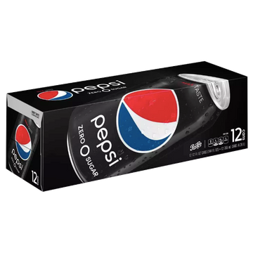 Pepsi Zero Soda 12 fl oz, 12 Pack