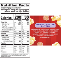 Orville Redenbachers Movie Theater Butter Popcorn, 12 Ct - Water Butlers