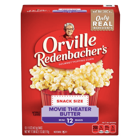 Orville Redenbachers Movie Theater Butter Popcorn, 12 Ct - Water Butlers