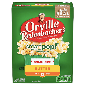 Orville Redenbachers Smart Pop Butter Popcorn, 12 Ct