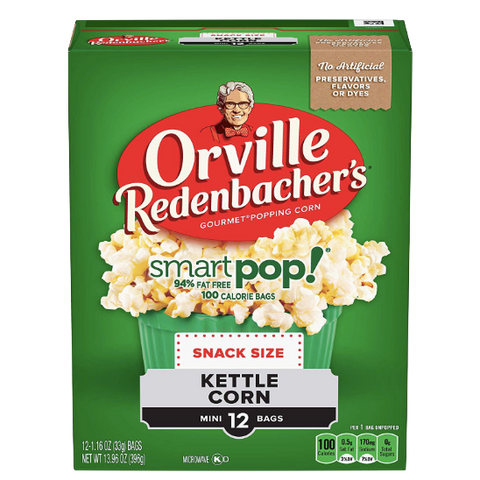 Orville Redenbachers Kettle Corn Popcorn, 12 Ct - Water Butlers