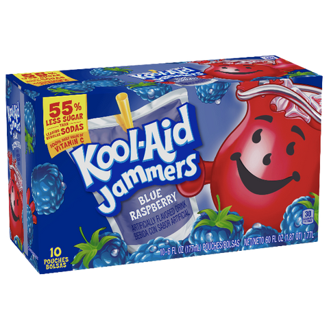 Kool-Aid Jammers, Blue Raspberry, 10 Ct - Water Butlers