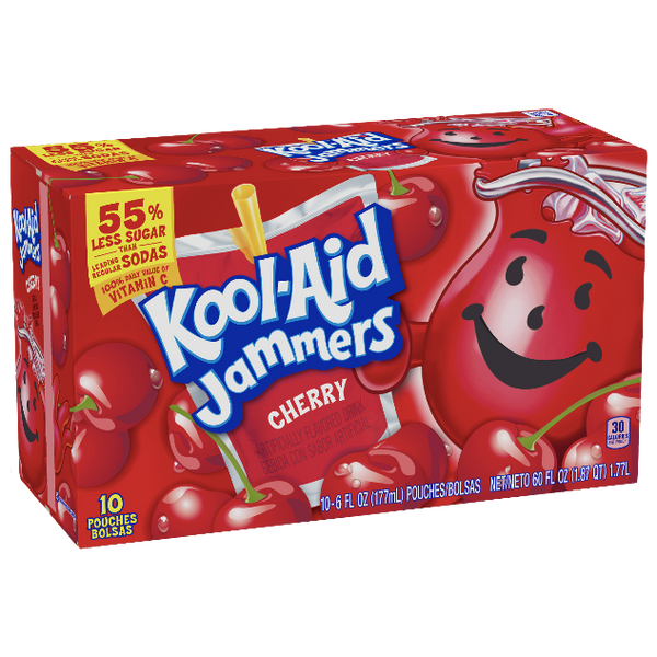Kool-Aid Jammers, Cherry, 10 Ct - Water Butlers