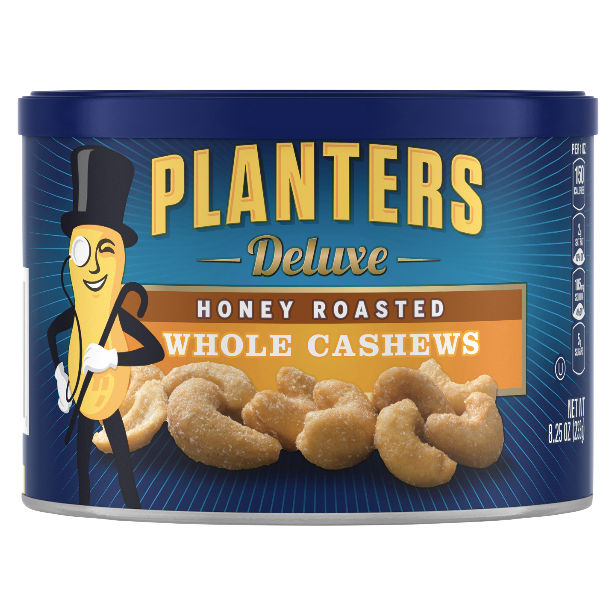 Planters Nuts, Deluxe Honey Roasted Whole Cashews 8.25 oz