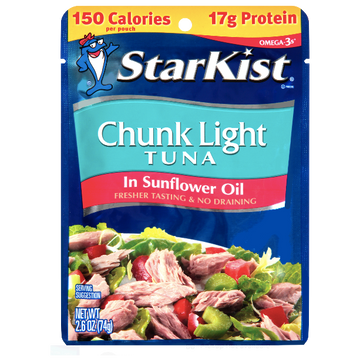 Starkist Tuna Pouch, Chunk Light Tuna In Sunflower Oil