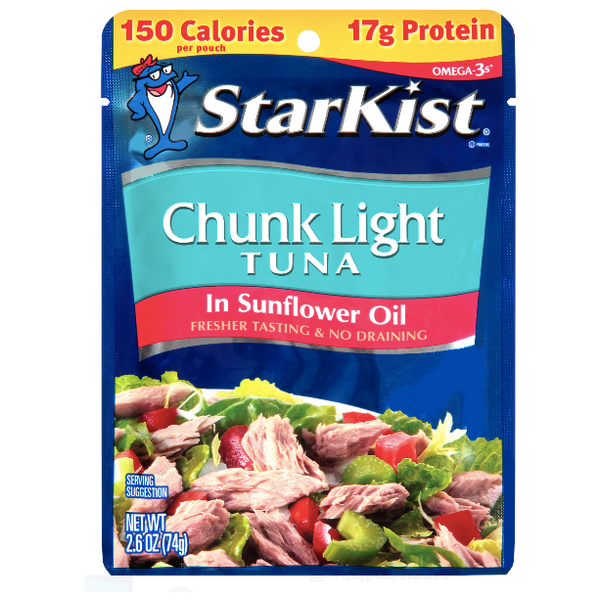 Starkist Tuna Pouch, Chunk Light Tuna In Sunflower Oil - Water Butlers