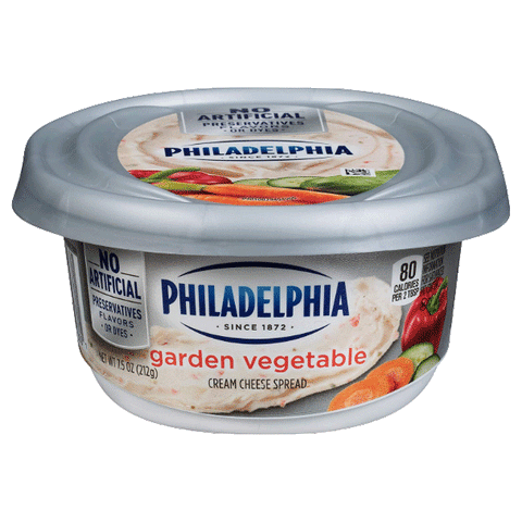 Philadelphia Garden Vegetable Cream Cheese 7.5 oz - Water Butlers