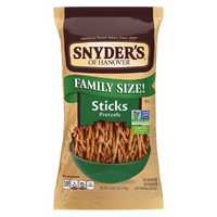 Snyder's Pretzels Family Size, Sticks Pretzels 16 Oz - Water Butlers