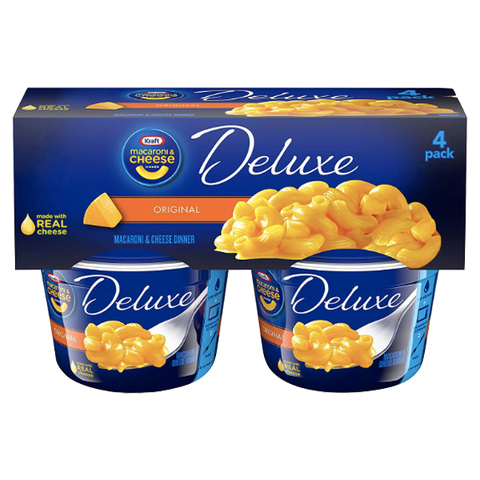 Kraft Mac & Cheese, Deluxe Original - 4Ct - Water Butlers