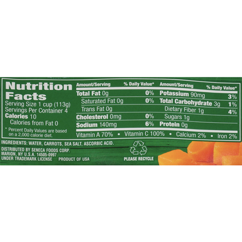 Libby's microwavable vegetables, Diced Carrots, 4Ct - Water Butlers