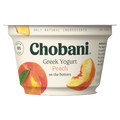 Chobani Greek Yogurt, Peach, 5.3oz - Water Butlers