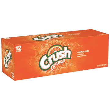 Crush Orange Soda, 12 FL oz, 12 Ct