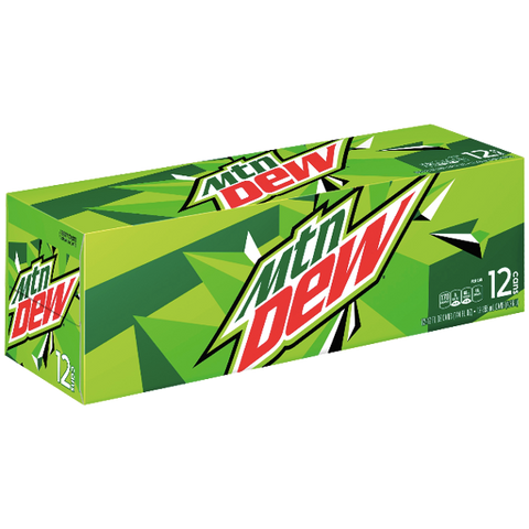 Mountain Dew Regular 12fl oz, 12 Ct - Water Butlers