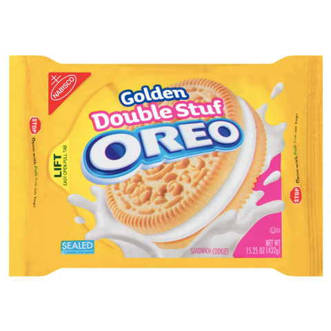 Oreo Double Stuf Golden Cookies 15.25 oz. - Water Butlers