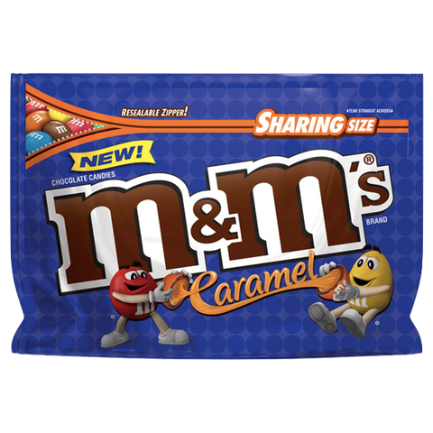 M&Ms Sharing Size, Caramel - 9.6oz - Water Butlers