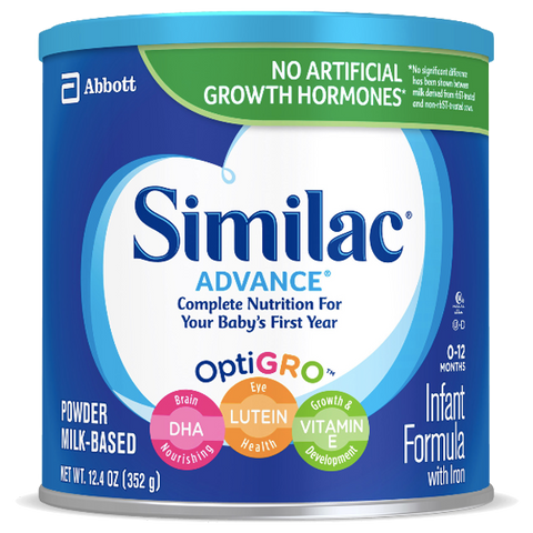 Similac Infant Formula Powder Milk Based, Advance - 12.4 oz - Water Butlers