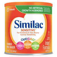 Similac Infant Formula Powder Milk Based, Sensitive - 12 oz - Water Butlers