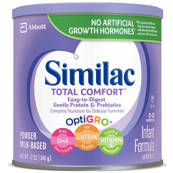 Similac Infant Formula Powder Milk Based, Total Comfort - 12 oz - Water Butlers