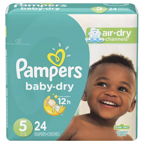 Pampers Baby Dry, Size 5 (24 Count) - Water Butlers