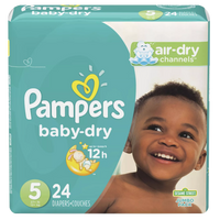 Pampers Baby Dry, Size 5 (24 Count) - Water Butlers