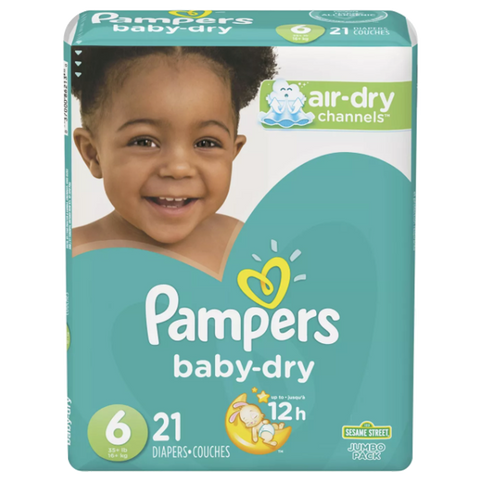 Pampers Baby Dry, Size 6 (21 Count) - Water Butlers