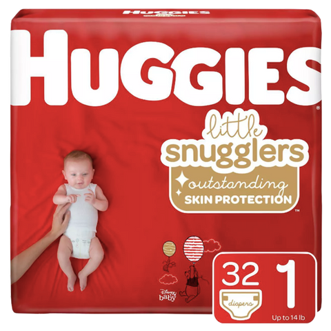 Huggies Baby Diapers - Size 1 (32 Count) - Water Butlers