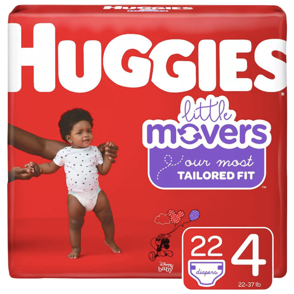 Huggies Baby Diapers - Size 4 (22 Count) - Water Butlers