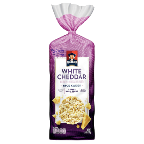 Quaker Rice Cakes, White Cheddar, 5.5 oz - Water Butlers