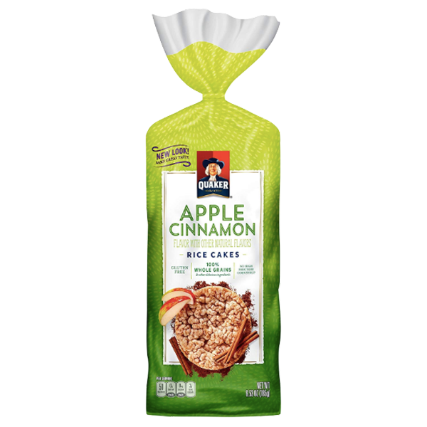 Quaker Rice Cakes, Apple Cinnamon, 6.53 oz - Water Butlers
