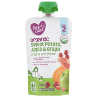 Parent's Choice Organic Puree, Sweet Potato Apple & Grape, 4 oz - Water Butlers