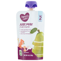 Parent's Choice Puree, Just Pear, 4 oz - Water Butlers