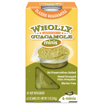 Wholly Guacamole Minis, Classic Mild - 6 Ct