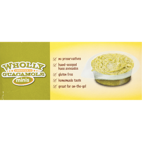 Wholly Guacamole Minis, Classic Mild - 6 Ct - Water Butlers