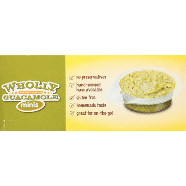 Wholly Guacamole Minis, Chunky Avocado - 6 Ct - Water Butlers