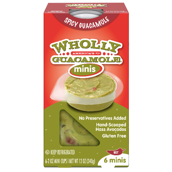 Wholly Guacamole Chunky Avocado Minis Snack Packs