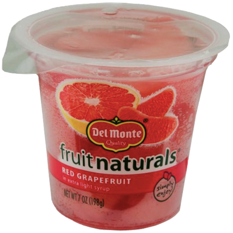 Del Monte Fruit Naturals, Red Grapefruit, 6.5 oz Cup - Water Butlers