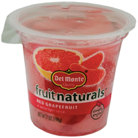 Del Monte Fruit Naturals, Red Grapefruit, 6.5 oz Cup - Water Butlers