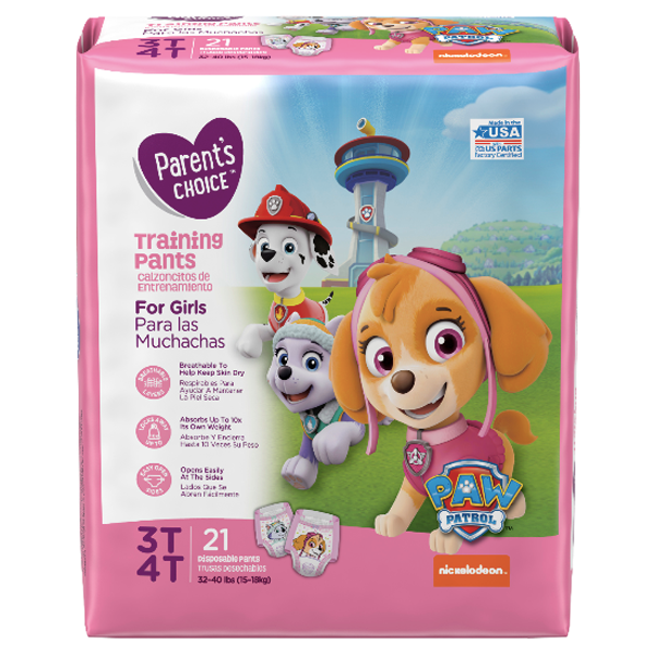 Parent's Choice Girls Training Pants - Paw Patrol (2T/3T 24ct, 3T/4T 21ct,  and 4T/5T 17ct)-anmeldelser, Finde d bedste produkter for Training Pants