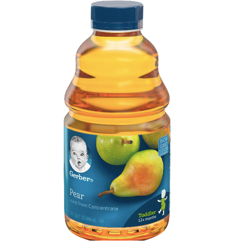 Gerber 100% Pear Juice, 32 oz - Water Butlers