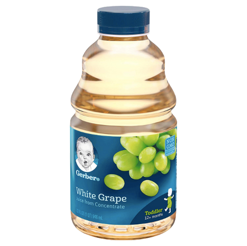 Gerber 100% White Grape Juice, 32 oz - Water Butlers