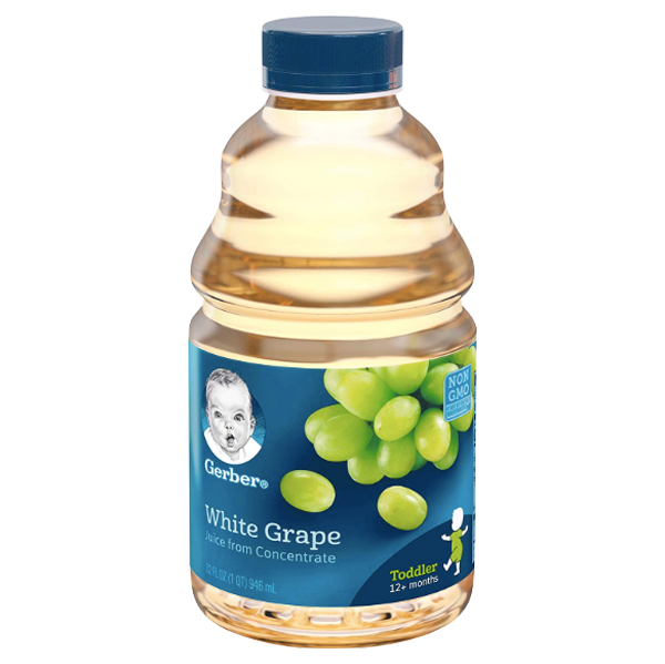 Gerber 100% White Grape Juice, 32 oz - Water Butlers