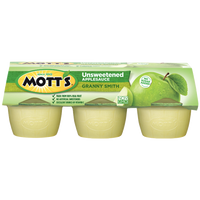 Mott's Applesauce Unsweetened Granny Smith, 4oz Cups, 6 Ct - Water Butlers